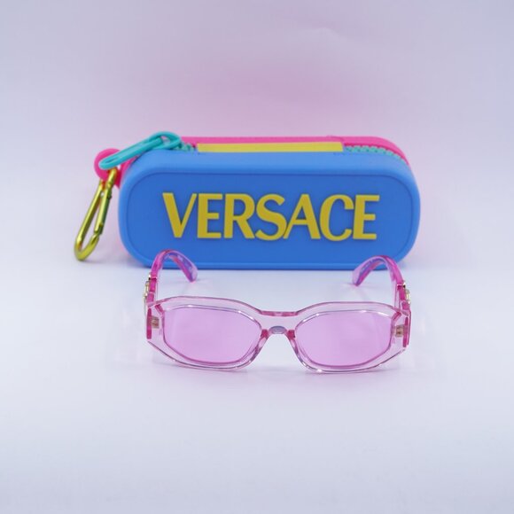 Versace Kids VK4429U 5370/5 Geometric Sunglasses - Pink/Fuchsia - Picture 3 of 10